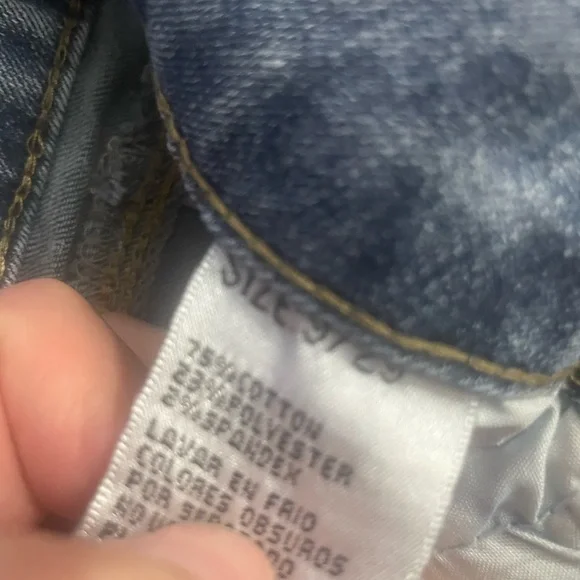 BAMBOO Blue Slim Straight Jeans with Vintage-Inspired Wash - Picture 4 of 8